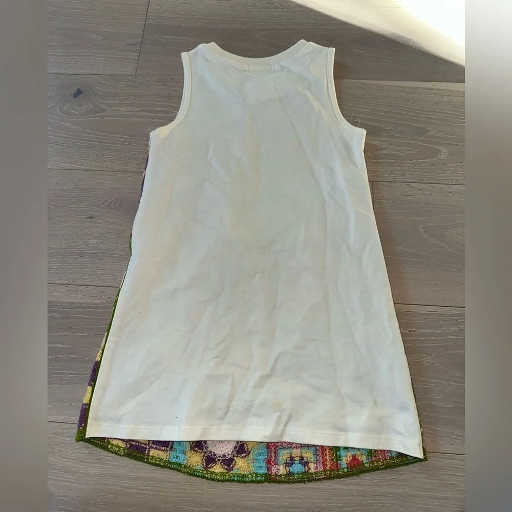 NWT Peek Girl's peace crotchet lined dress girls size 8